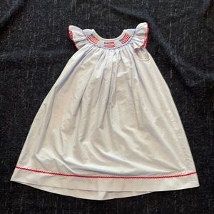 Southern Sunshine 4T smocked American Flag